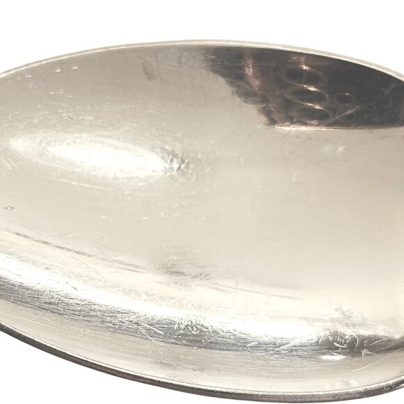 4 Oneida Deluxe Mozart Teaspoon 6" scalloped edge baroque scrolls 80s vtg stainl - Picture 4 of 10